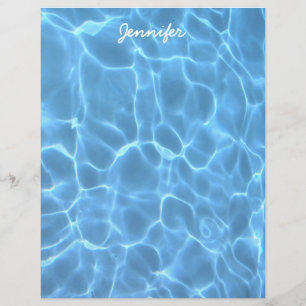 Papier Photo Aqua Blue Piscine d'eau personnalisée
