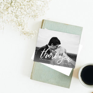 Papier Photo Budget noir et blanc Calligraphie 2 Merci