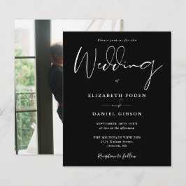 Papier Photo Budget noir et blanc Faire-part de mariage