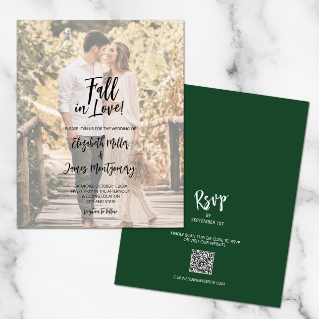 Papier Photo Budget Tomber Dans L'Amour Vert Tout En Un I (Créateur téléchargé)