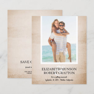 Papier Photo Budget Wedding Enregistrer La Date