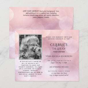Papier PHOTO BUDGÉTAIRE Célébration des INVITATIONS à la 