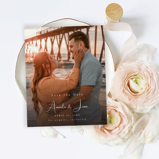 Papier Photo budgétaire - Écriture manuscrite Vertical En (Créateur téléchargé)