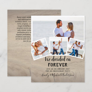 PAPIER PHOTO BUDGÉTAIRE FIANÇAILLES CITER INVITATIONS - N