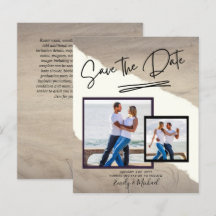 PHOTO Enregistrer La Date - Script manuscrit Moder