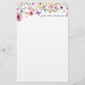 Papier photo floral personnalisé