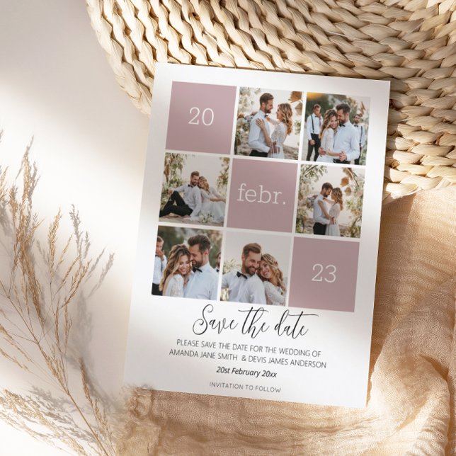Papier Photo moderne Enregistrer la date Mariage budgétai (Créateur téléchargé)