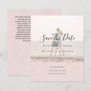 Papier PHOTO moderne OVERLAY TEXTE ENREGISTRER DATES Budg