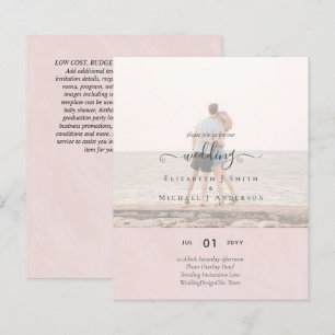 Papier PHOTO moderne TEXTE GLOBAL Budget Mariage