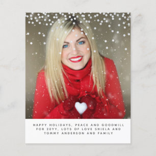 Papier Photographie de Noël Budget Année en révision Lett