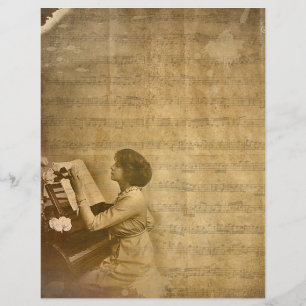 Papier Pianiste vintage