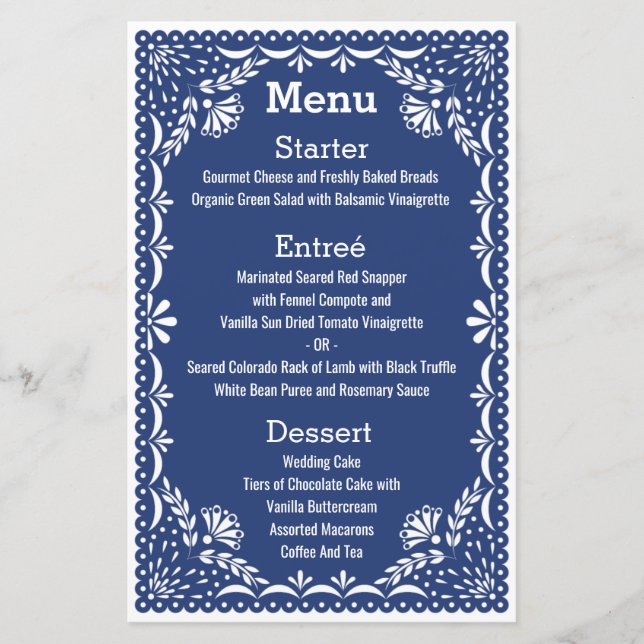 Papier Picado Colorful Mariage mexicain (Devant)