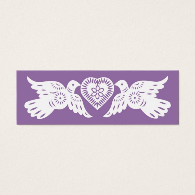 Papier Picado Lovebirds Petite carte Place (Devant)