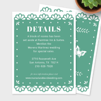 Papier Picado Style Détails Carte de boîtier