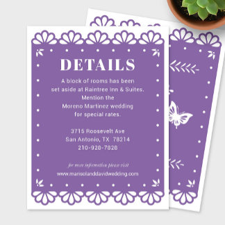 Papier Picado Style Détails Carte de boîtier