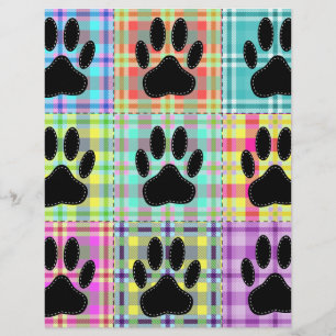 Papier Pied Motif de chien