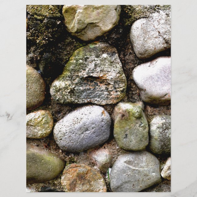 Papier Pierre de champ, rochers, pierre en détresse, pier (Devant)