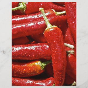 Papier Piments piment chauds rouges
