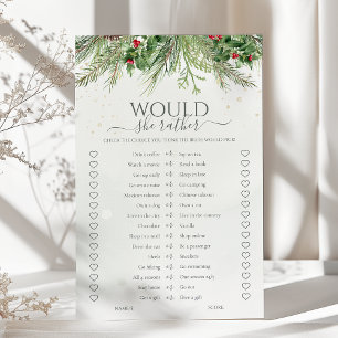 Papier Pine D'Hiver Plairait-Elle À Fête des mariées Jeu