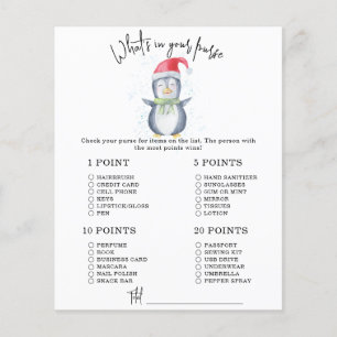 Papier Pingouin - Ce qui se trouve dans votre sac à main 