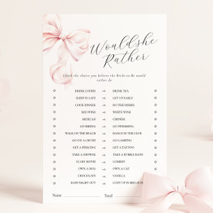Papier Pink Bow aimerait qu'elle préfère Fête des mariées
