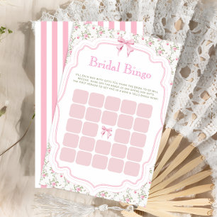 Papier Pink Bow She's Tying the Knot Bridal Bingo jeu