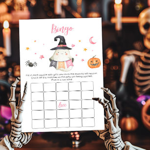 Papier Pink Ghost Little Boot Baby shower Bingo Jeu