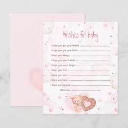 Papier Pink Heart Wives For Baby Baby shower Game
