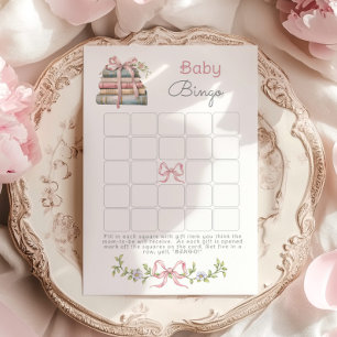 Papier Pink Nouveau Chapitre Bingo Bingo Baby shower jeu