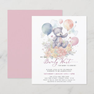 Papier Pink On Peut Attendre Plus Tard Baby shower Fille
