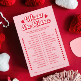 Papier Pink Valentine Baby shower Voudrait-Elle Plutôt Jo