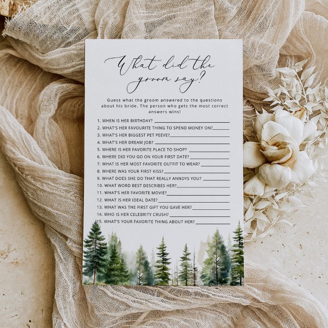 Papier Pins Qu'a dit le marié douche nuptiale (Créateur téléchargé)