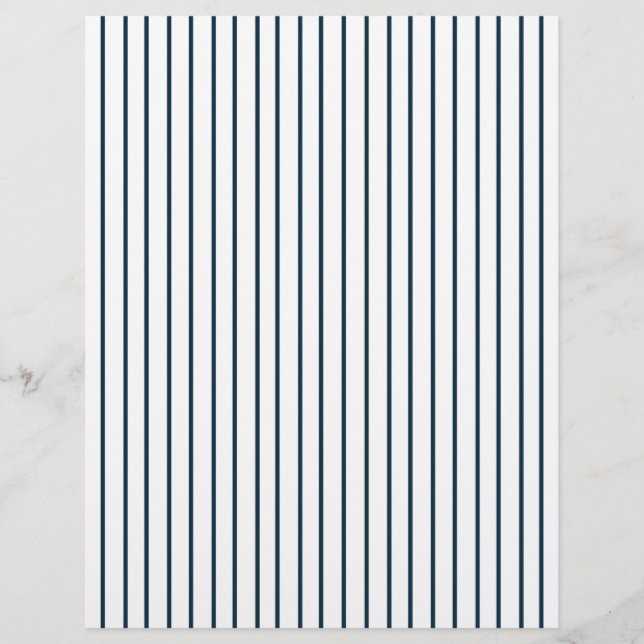 Papier Pinstripe de baseball Striped Enveloppe Liner (Devant)