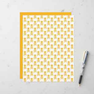 Papier Pirate Kids Crossbones Scrapbook Yellow Craft