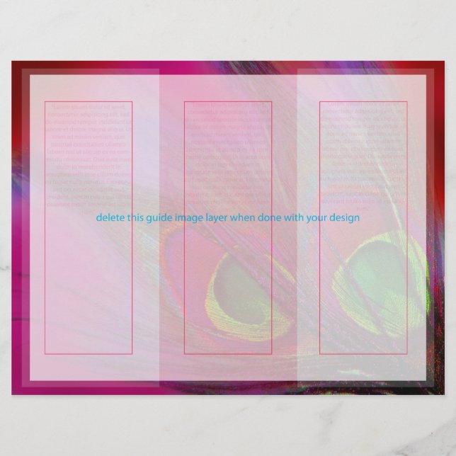 Papier PixDezines Psychedelic Peacock, Customisez-Le ! (Devant)