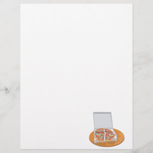 Papier pizza dans une boîte de livraison