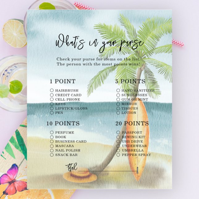 Papier Plage de surf - Ce qui se trouve dans votre baby s (Créateur téléchargé)