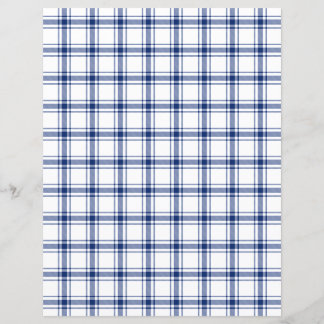 Papier Plaid Nautical Bleu et Blanc