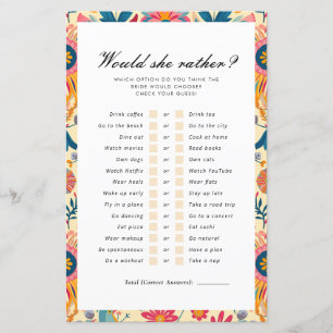 Papier Plairait-elle à la Fête des mariées Florale mexica
