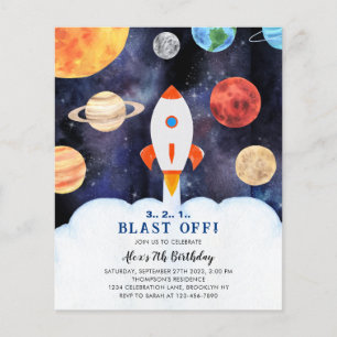 Papier Planètes de lancement budgétaire Fusée spatiale An