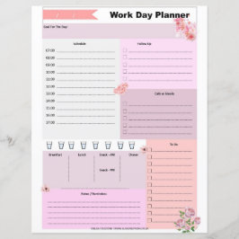 Papier Planificateur de journée de travail