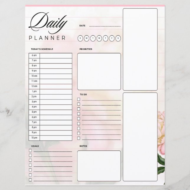 Papier Planificateur quotidien Dreamink rose (Devant)