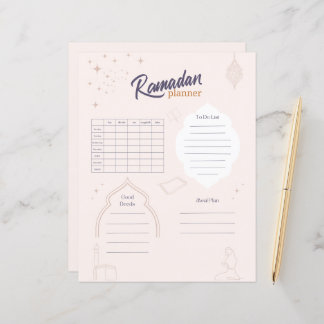 Papier Planificateur Ramadan
