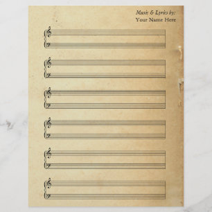 Papier Plaques vierges vintages Piano Stands