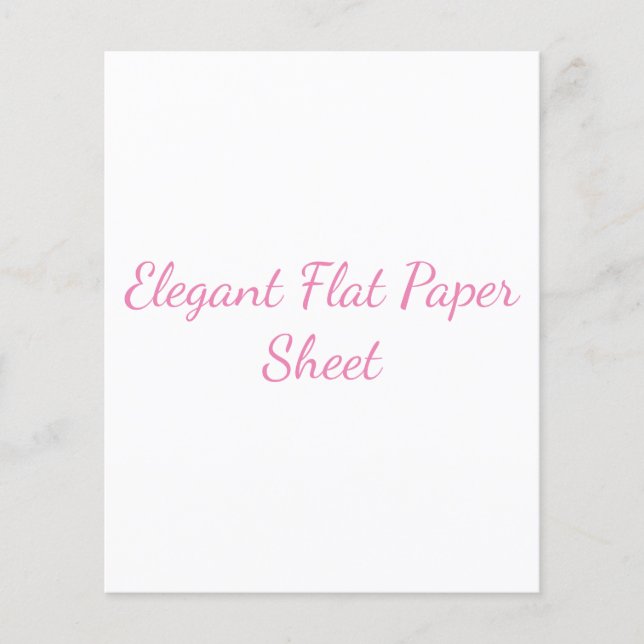 Papier plat élégant en satin (Devant)
