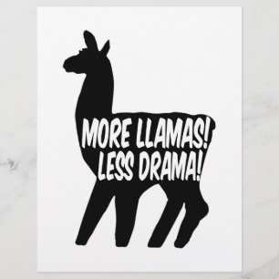 Papier Plus de lamas moins de drame