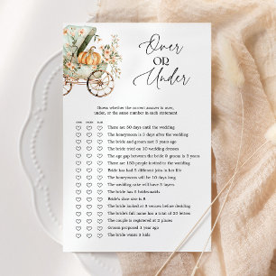 Papier Plus ou moins automne Petit Baby shower Citrouille