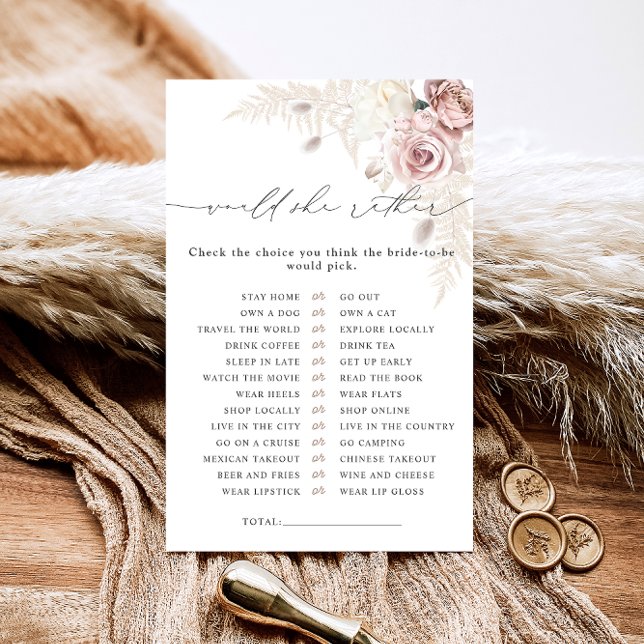 Papier Plutôt Dusty Rose Fête des mariées Jeu (Créateur téléchargé)