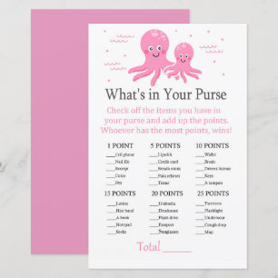 Papier Poctopus rose Qu'est-ce qu'il y a dans votre jeu d