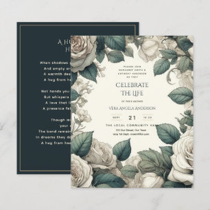 Papier Poème commémoratif de la fête de la vie des Roses